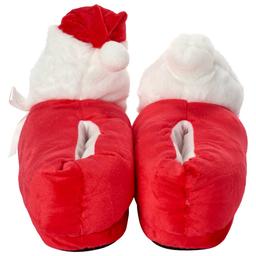 Womens Fuzzy Babba Santa Puffer Slipper