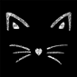 Plus Size LA Pop Art Whiskers Word Art Crew Neck Sweatshirt - image 3