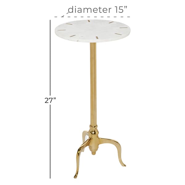 9th & Pike&#174; Marble Contemporary Accent Table