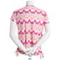 Petite Kiwi Fresh Short Sleeve Print V-Neck Ruched Top - image 2