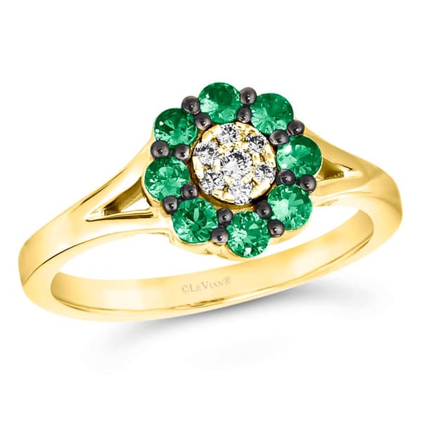 Le Vian(R) Costa Smeralda Emerald(tm) & Vanilla Diamond Ring - image 