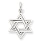 Gold Classics&#40;tm&#41; 14kt. White Gold Jewish Star Charm - image 1