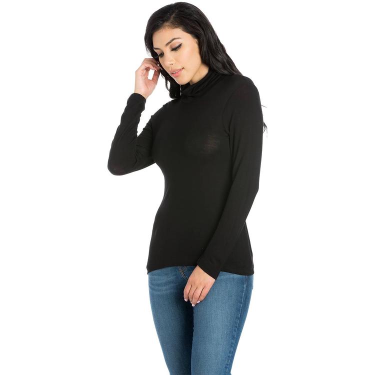 Womens 24/7 Comfort Apparel Classic Long Sleeve Turtleneck