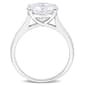 Sterling Silver 3 1/2ctw. White Moissanite Solitaire Ring - image 2