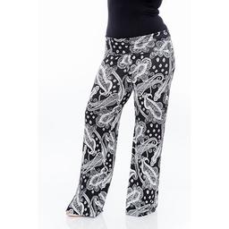 Plus Size White Mark Palazzo Print Pants