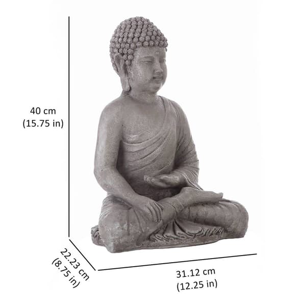 Hi-Line Gift Sitting Buddha Garden Statue
