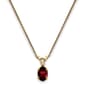 Gemstone Classics&#40;tm&#41; 14kt. Yellow Gold January Birthstone Necklace - image 1