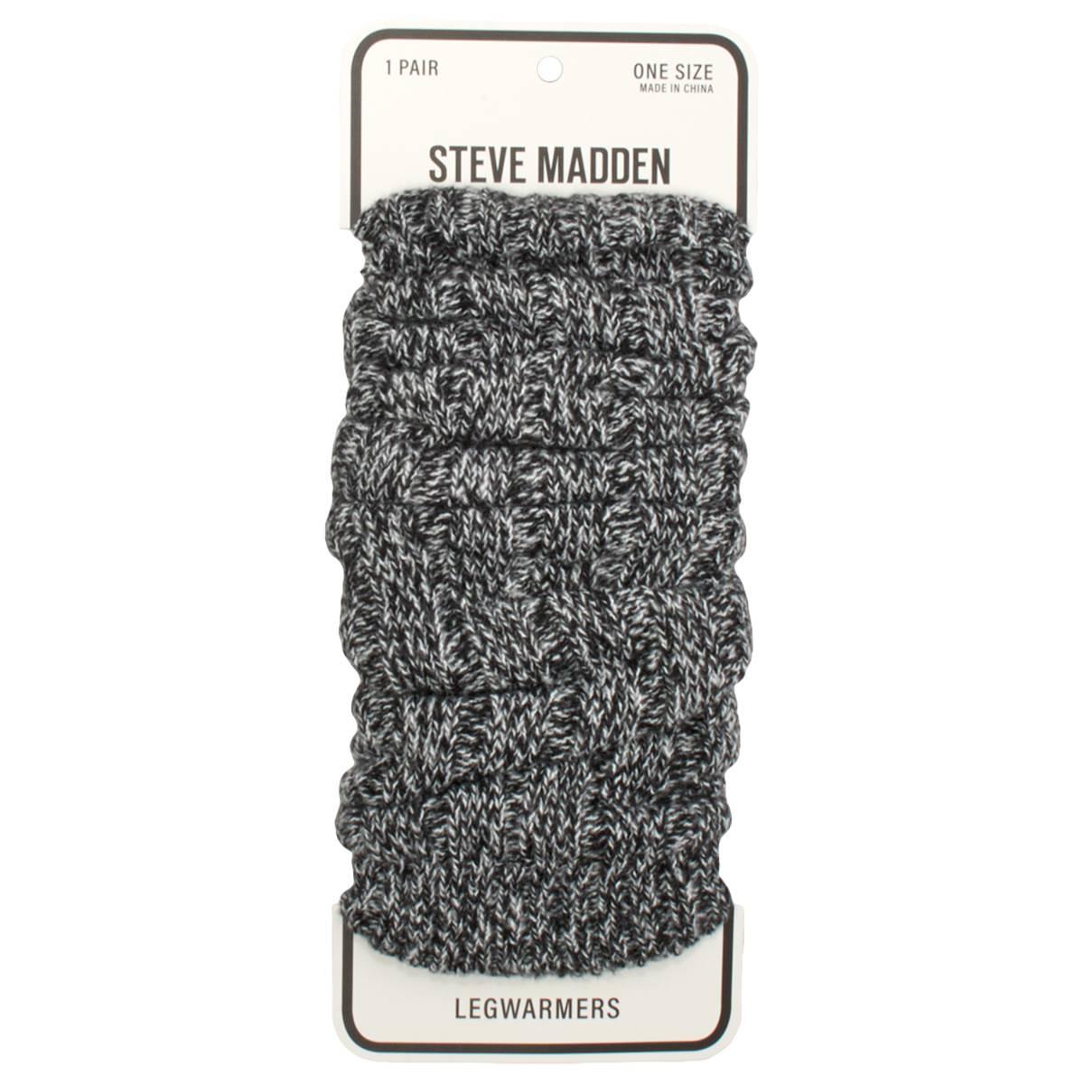 Womens Steve Madden Soft Chunk Rib Leg Warmers