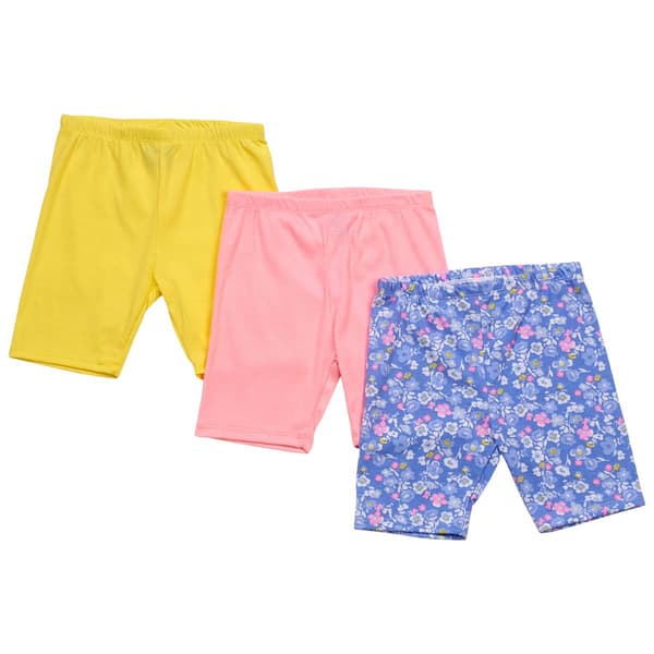Girls (4-6x) Insta Girl(R) 3pk. Ditsy Bike Shorts