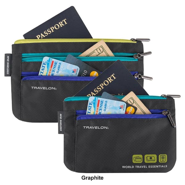 Travelon World Travel Essentials Set of 2 Organizers
