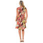 Womens MSK Sleeveless Tropical Challis Ruffle Hem Shift Dress - image 2