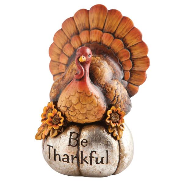 Evergreen Decorative Be Thankful Turkey - image 