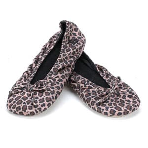 Womens Isotoner Satin Ballerina Slippers - image 