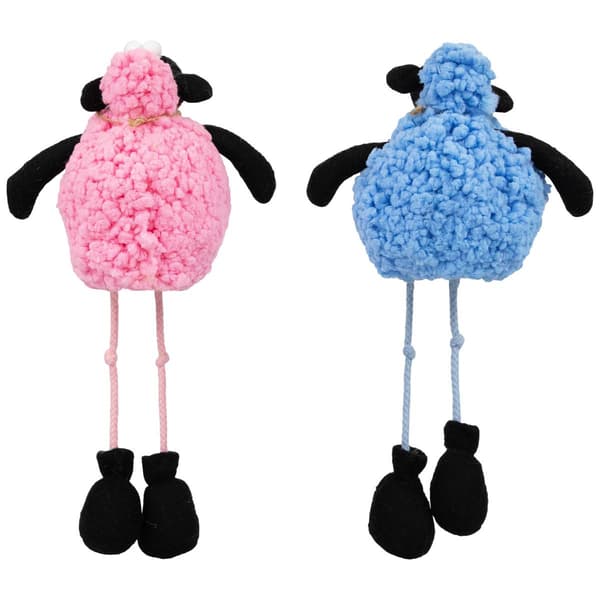 Northlight Seasonal Boy & Girl Plush Lamb Sitting Easter Figurine