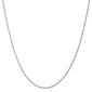 Unisex Gold Classics&#40;tm&#41; 1.15mm. 14k White Diamond Cut Rope Necklace - image 1