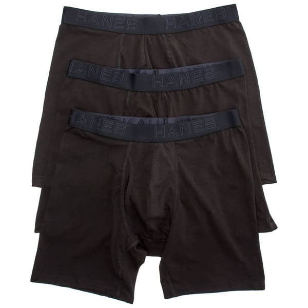 Mens Hanes(R) Ultimate Cotton Stretch Boxer Brief