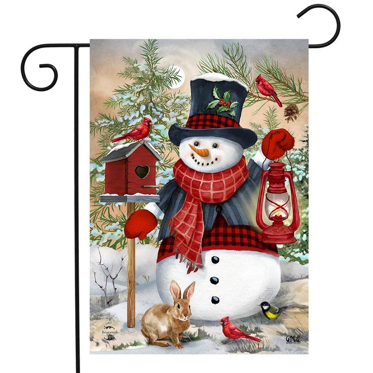 Briarwood Lane Snowman and Friends Garden Flag