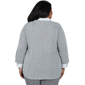 Plus Size Alfred Dunner Vail Diamond Texture Two in One Blouse - image 2