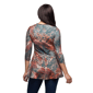Womens 24/7 Comfort Apparel Animal V-Neck Tunic Top - image 3