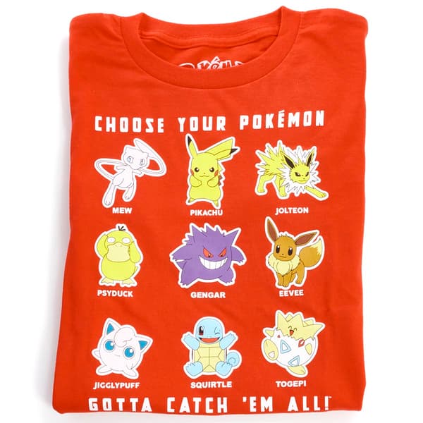 Boys &#40;8-20&#41; Pok&#233;mon Choose Your Pok&#233;mon Short Sleeve Graphic Tee