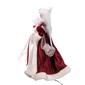 Kurt S. Adler 12in. Burgundy Angel Tree Topper with LED Lights - image 5