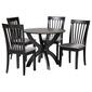 Baxton Studio Bailey Modern Dark Brown Wood 5pc. Dining Set - image 1