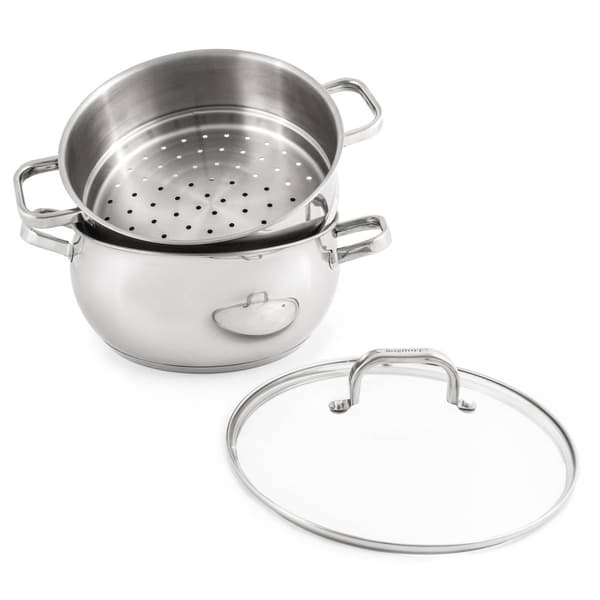 BergHOFF Belly Shape 18/10 Stainless Steel 3pc. Steamer Set