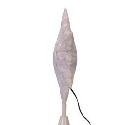 Kurt Adler 10in Cool White LED Glitter Snowflake Treetop
