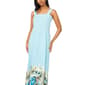 Womens MSK Sleeveless Square Neck Stripe Challis Maxi Dress - image 4
