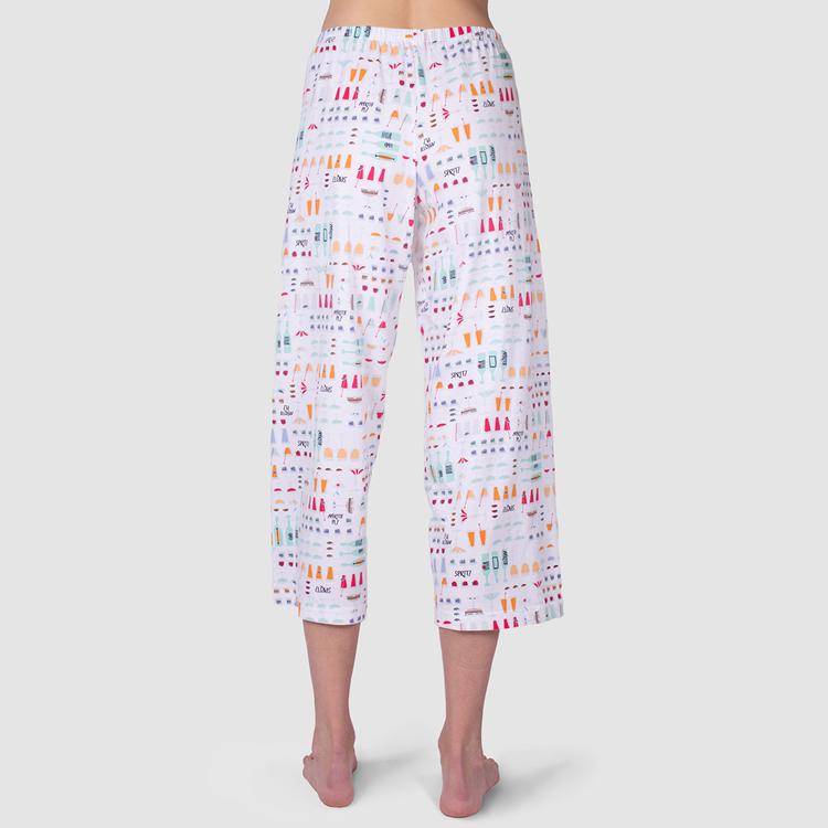 Womens HUE® After Dinner Drink Pajama Capri Pants