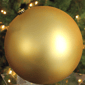Northlight Matte Vegas Gold Shatterproof Christmas Ornament - image 3