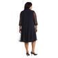 Plus Size R&M Richards Embellished Sheer Jacket Shift Dress - image 2