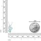 Gemminded 5mm Heart Created Aquamarine & 0.01ctw. Diamond Pendant - image 2