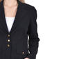 Petite NY Collection Long Sleeve Button Solid Scuba Crepe Blazer - image 4