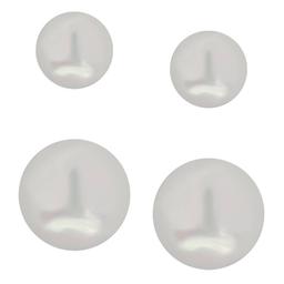 Sterling Silver 2pr. Pearl Set Earrings