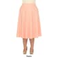 Plus Size White Mark Flared Midi Skirt with Pockets - image 8