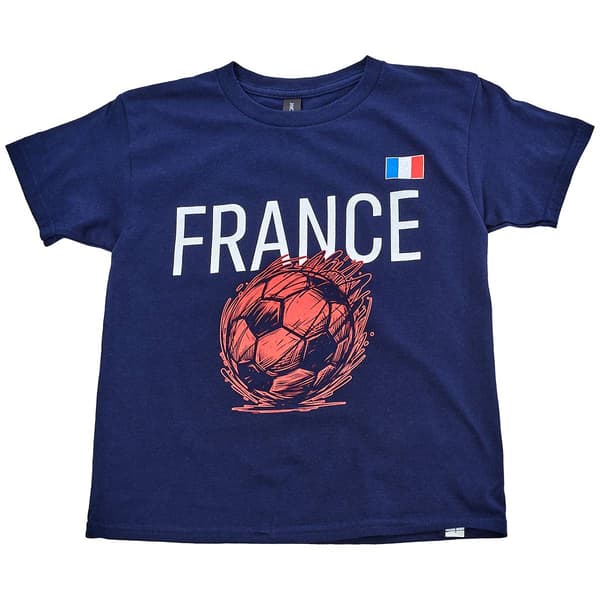 Boys (8-20) Tailgate France Scribble Soccer Tee - image 