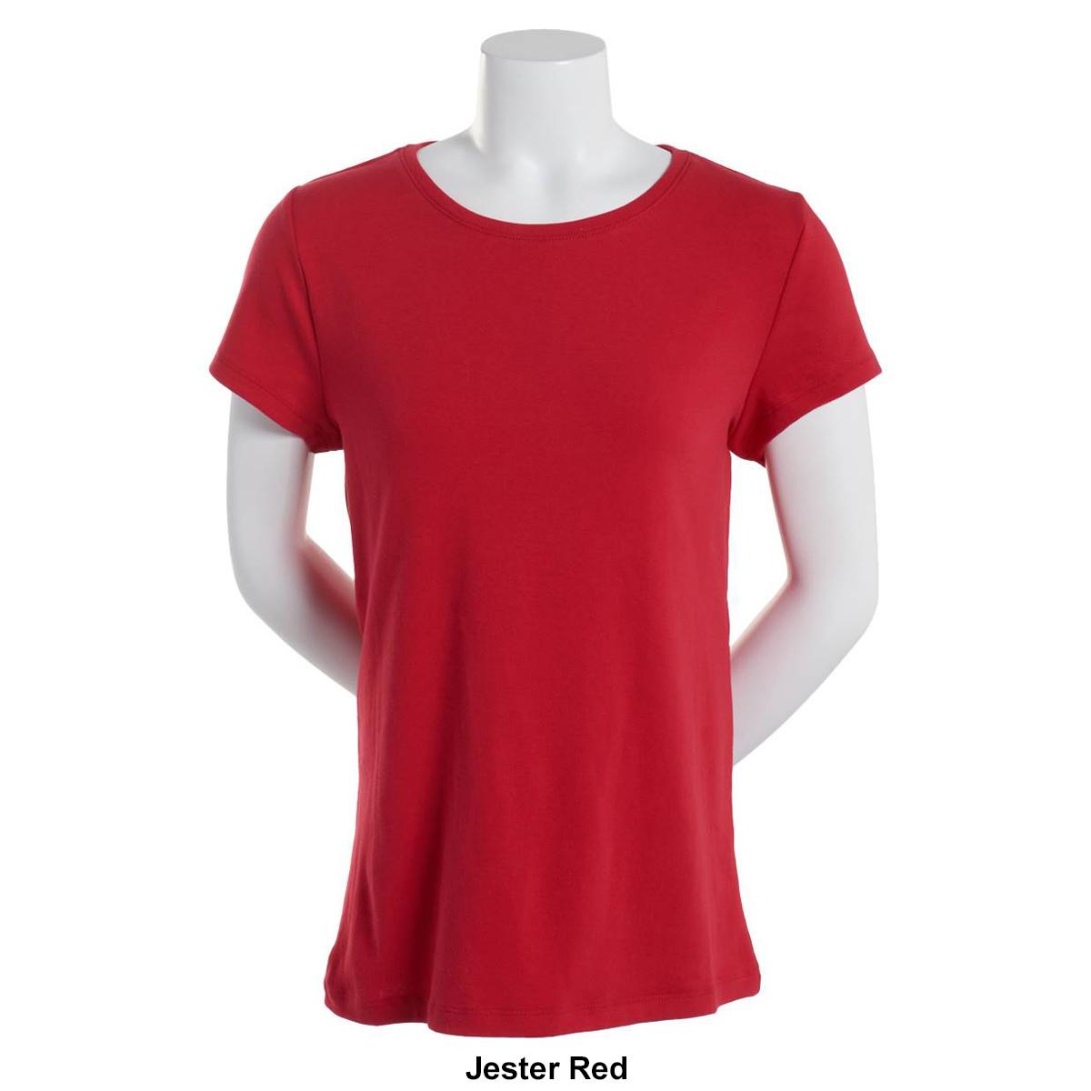 Womens Preswick &amp; Moore Short Sleeve Crew Neck Top