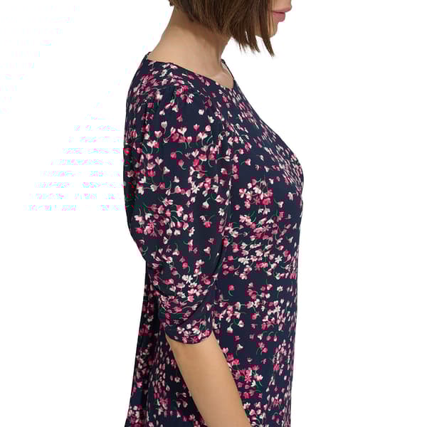 Womens Tommy Hilfiger Puff Sleeve Ditsy Floral Jersey Shift Dress
