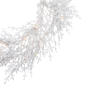 Northlight Pre-Lit LED Warm White Flocked Twig Christmas Wreath - image 5