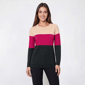 Womens Retrology Color Block Crew Neck Sweater - image 3