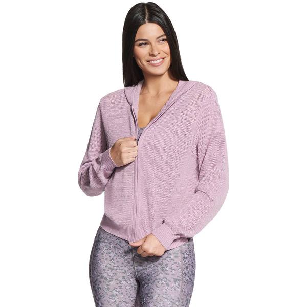 Womens Skechers GO WALK™ Shine Hooded Full Zip Jacket - image 