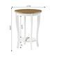 Convenience Concepts American Heritage Two-Tone Round End Table - image 5