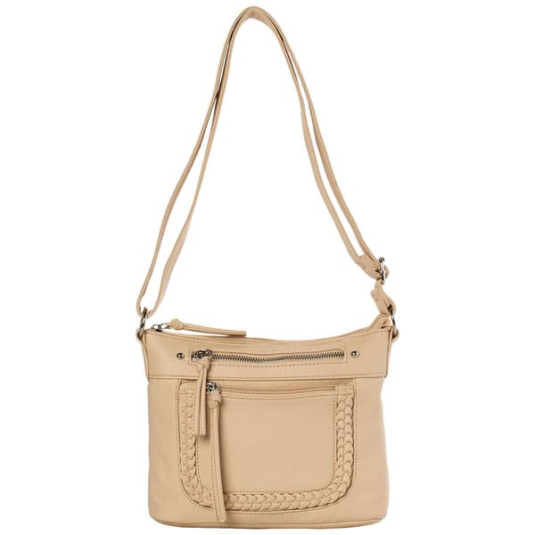 Bueno Grainy Wash Braid Crossbody - image 