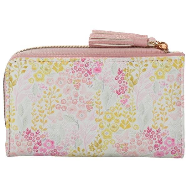 Womens Buxton Lare Zip Around Snap Wallet