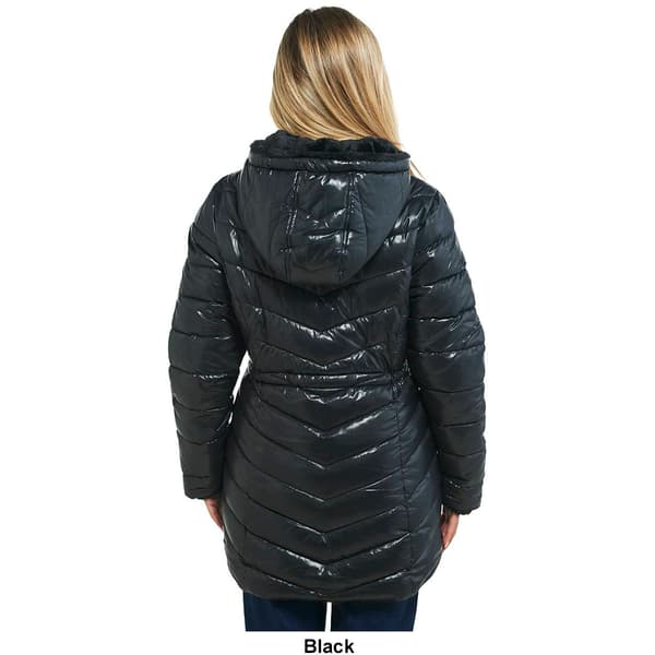 Womens Jessica Simpson 3/4 Reversible Anorak Puffer Jacket