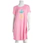 Womens Jaclyn Short Sleeve Pineapple Screen Print Nightshirt - image 1
