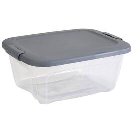 Bella 12qt. Grey Locking Lid & Clear Bottom Container