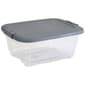 Bella 12qt. Grey Locking Lid & Clear Bottom Container - image 1