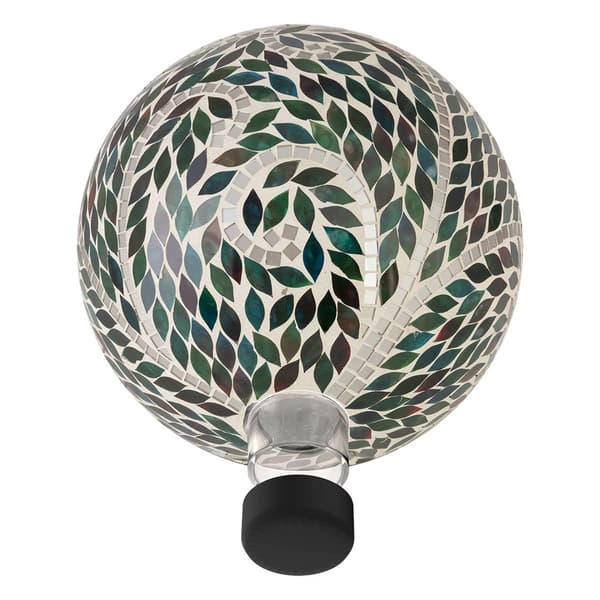 Alpine Mosaic Scroll Pattern Gazing Globe w/ Metal Stand